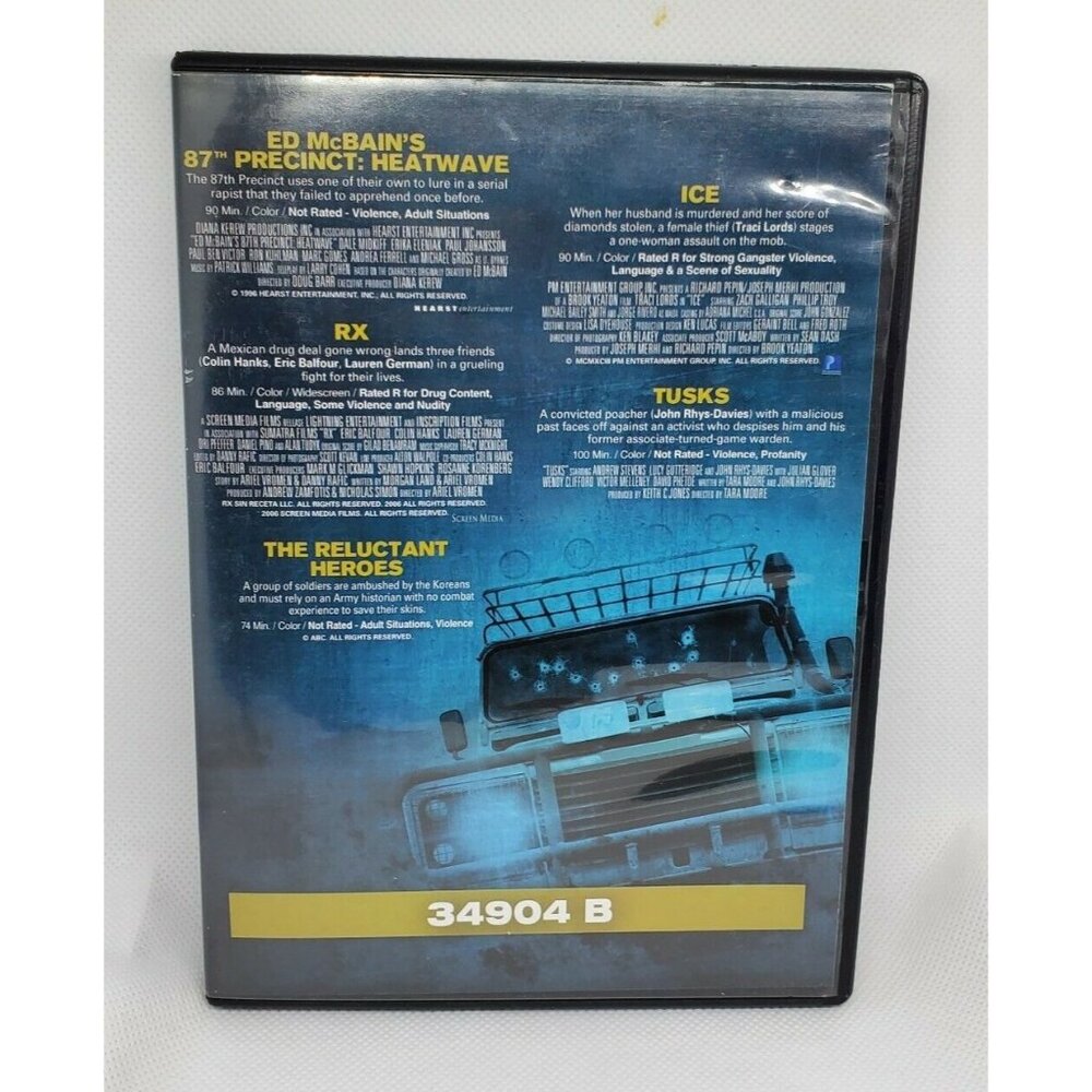RX Tusk The Reluctant Heroes Heatwave Ed McBain's 87th Precinct DVD - Rare Crime